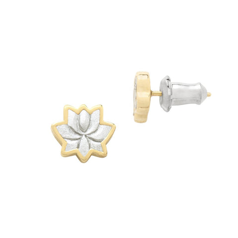Luca + Danni Lotus Flower Stud Earrings