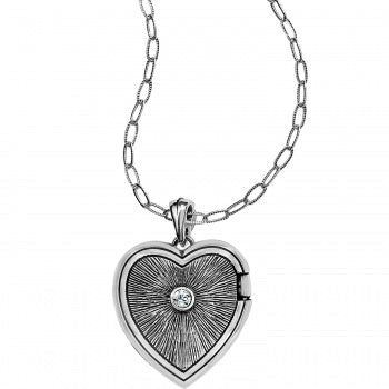 Brighton Call To Love Heart Locket Necklace