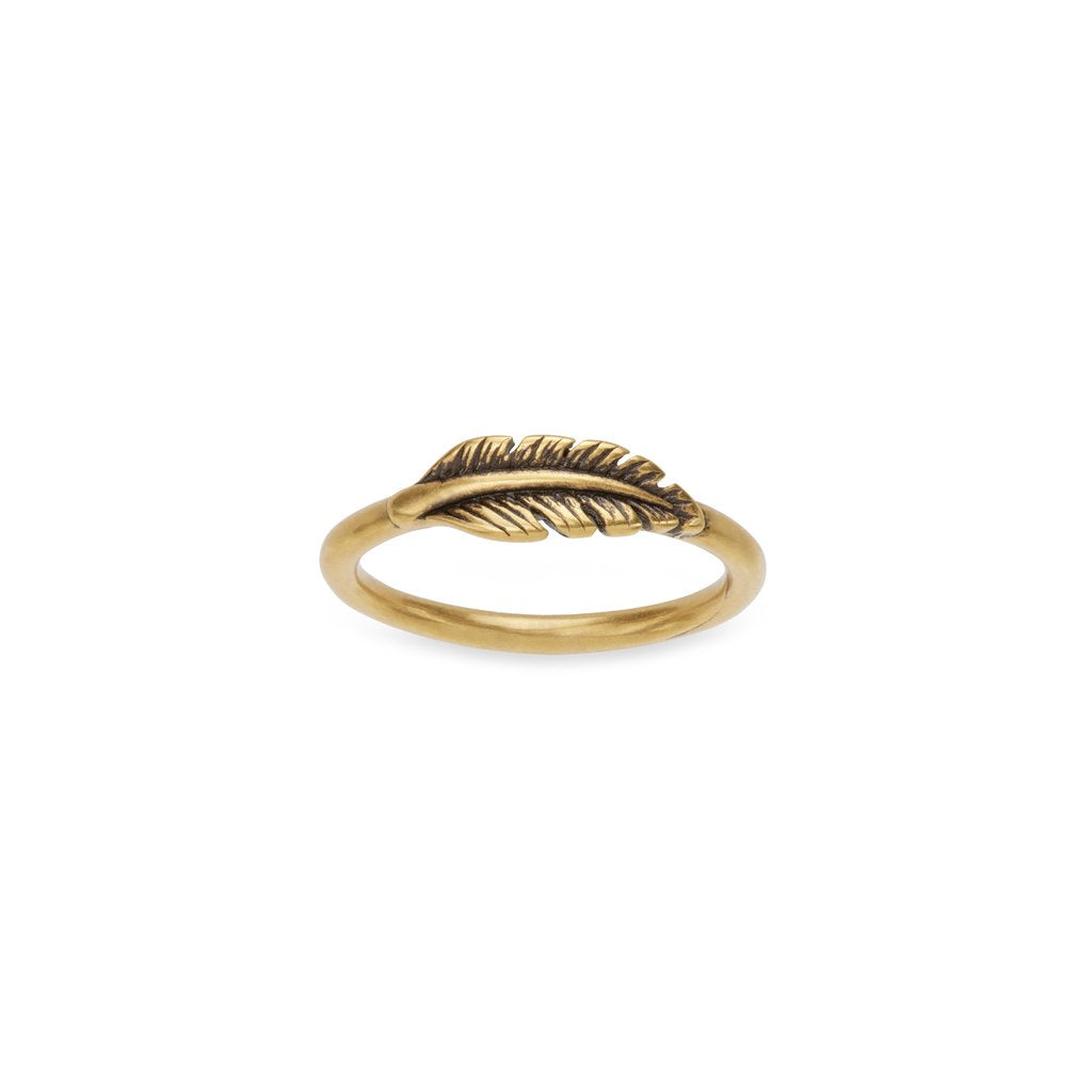 Luca + Danni Lucky Feather Ring