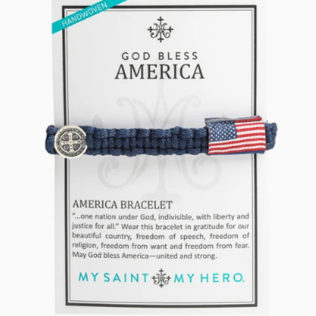 God Bless America Bracelet (For Men) in Slate