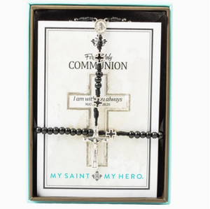 MSMH First Communion Rosary / Bracelet Set For Boys