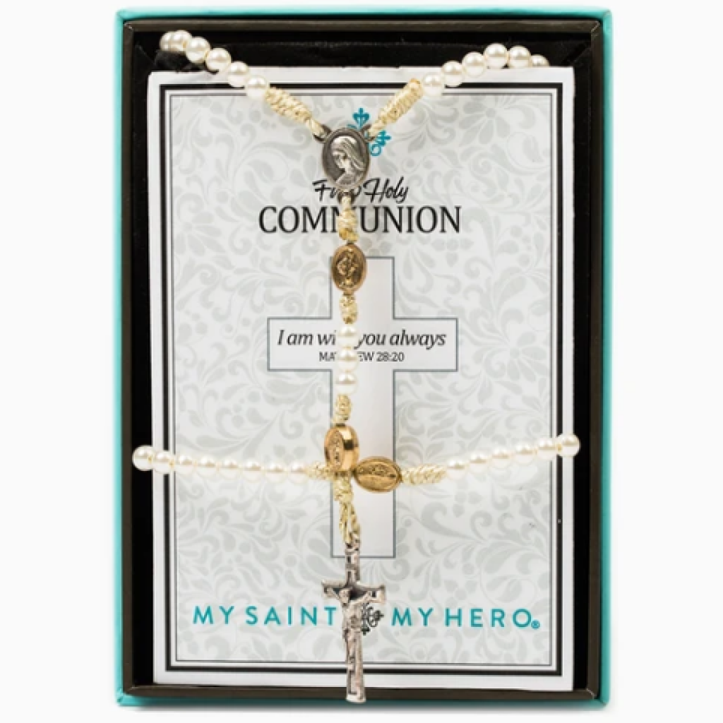 MSMH First Communion Rosary / Bracelet Set For Girls