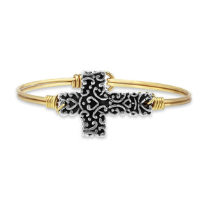 Luca + Danni Ornate Cross Bangle Bracelet
