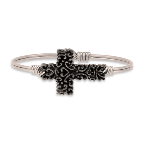 Luca + Danni Ornate Cross Bangle Bracelet