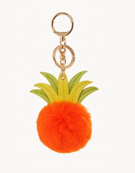 Spartina 449 Pineapple Poof Icon Keychain