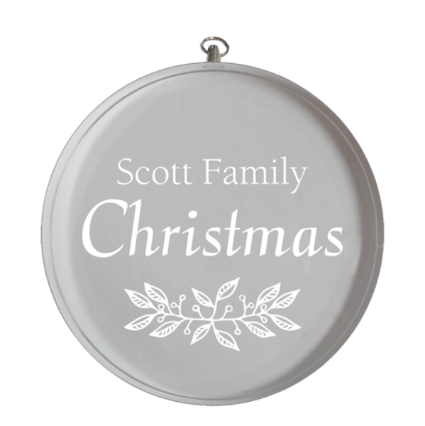 Personalized Crystal Round Ornament